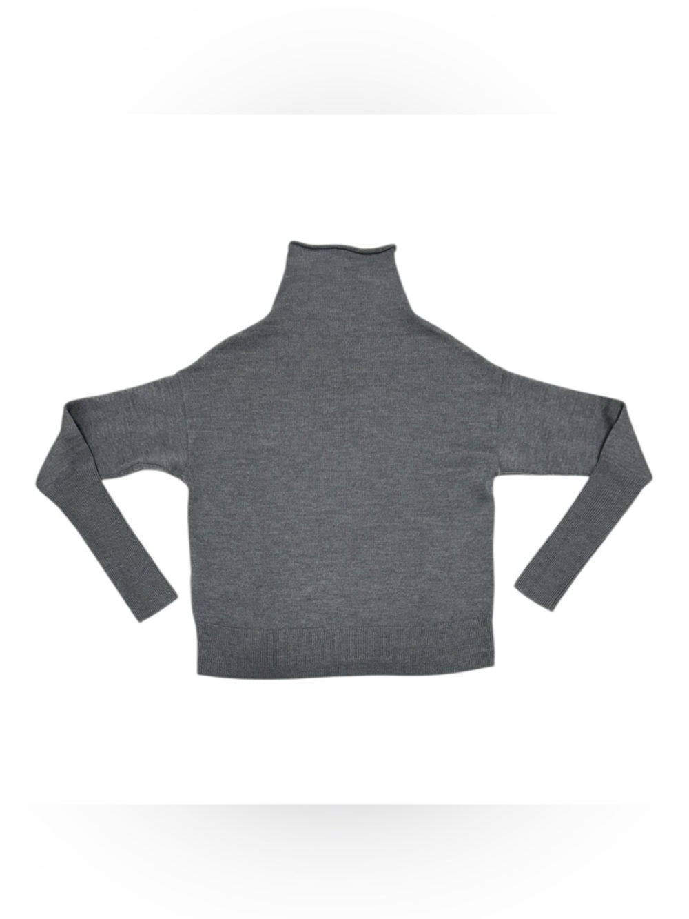 Wilfred Aritzia Ribbed 100% Merino Wool Turtleneck Sweater In Gray. Size Small